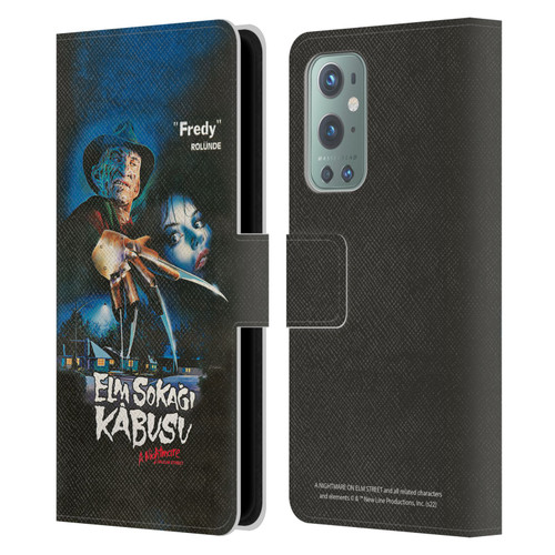 A Nightmare On Elm Street (1984) Graphics Elm Sokagi Leather Book Wallet Case Cover For OnePlus 9