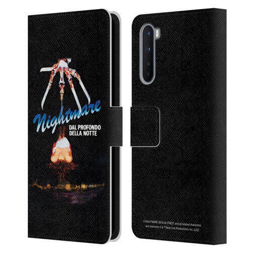 A Nightmare On Elm Street (1984) Graphics Nightmare Leather Book Wallet Case Cover For OnePlus Nord 5G