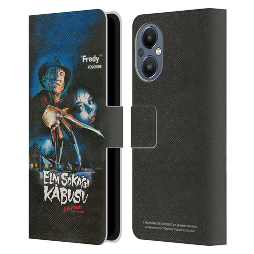 A Nightmare On Elm Street (1984) Graphics Elm Sokagi Leather Book Wallet Case Cover For OnePlus Nord N20 5G