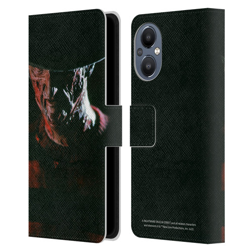 A Nightmare On Elm Street (1984) Graphics Freddy Leather Book Wallet Case Cover For OnePlus Nord N20 5G