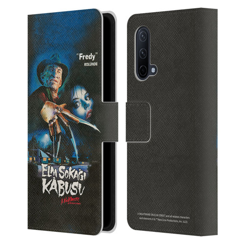 A Nightmare On Elm Street (1984) Graphics Elm Sokagi Leather Book Wallet Case Cover For OnePlus Nord CE 5G