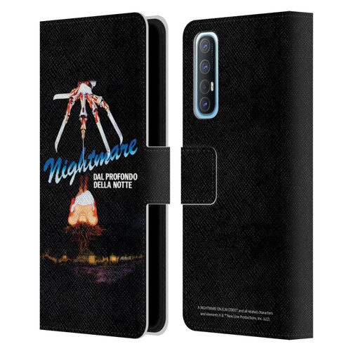 A Nightmare On Elm Street (1984) Graphics Nightmare Leather Book Wallet Case Cover For OPPO Find X2 Neo 5G