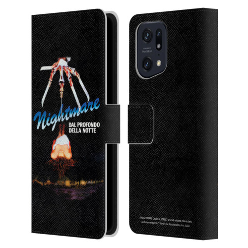 A Nightmare On Elm Street (1984) Graphics Nightmare Leather Book Wallet Case Cover For OPPO Find X5