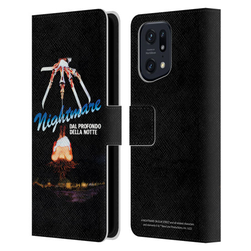 A Nightmare On Elm Street (1984) Graphics Nightmare Leather Book Wallet Case Cover For OPPO Find X5 Pro