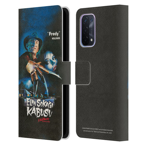 A Nightmare On Elm Street (1984) Graphics Elm Sokagi Leather Book Wallet Case Cover For OPPO A54 5G