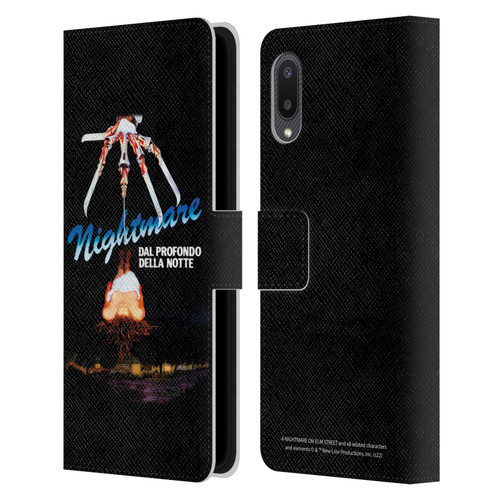 A Nightmare On Elm Street (1984) Graphics Nightmare Leather Book Wallet Case Cover For Samsung Galaxy A02/M02 (2021)