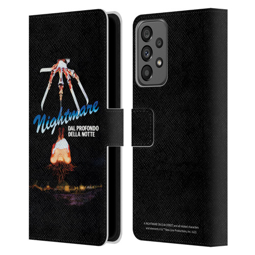 A Nightmare On Elm Street (1984) Graphics Nightmare Leather Book Wallet Case Cover For Samsung Galaxy A73 5G (2022)