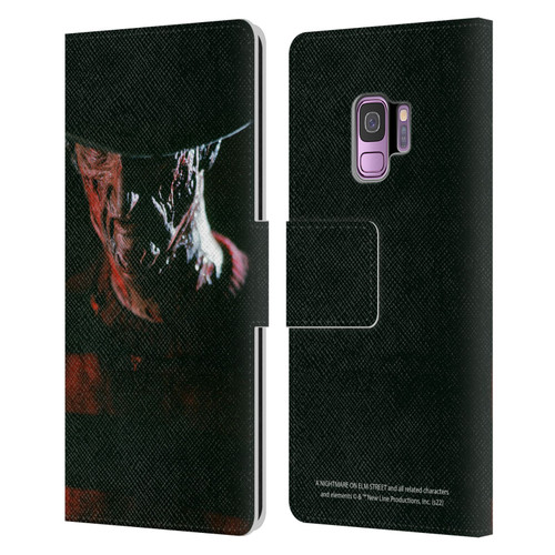 A Nightmare On Elm Street (1984) Graphics Freddy Leather Book Wallet Case Cover For Samsung Galaxy S9