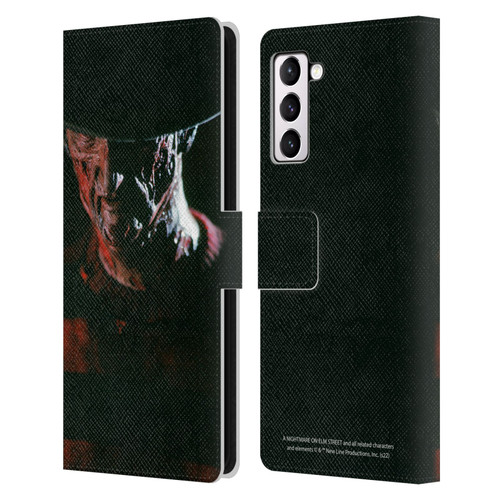 A Nightmare On Elm Street (1984) Graphics Freddy Leather Book Wallet Case Cover For Samsung Galaxy S21+ 5G