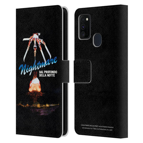 A Nightmare On Elm Street (1984) Graphics Nightmare Leather Book Wallet Case Cover For Samsung Galaxy M30s (2019)/M21 (2020)