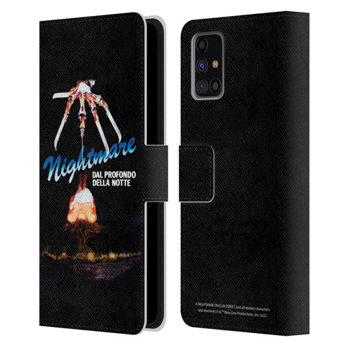 A Nightmare On Elm Street (1984) Graphics Nightmare Leather Book Wallet Case Cover For Samsung Galaxy M31s (2020)