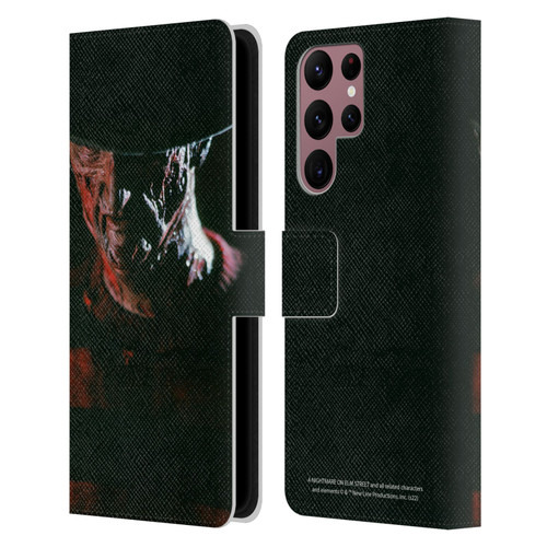 A Nightmare On Elm Street (1984) Graphics Freddy Leather Book Wallet Case Cover For Samsung Galaxy S22 Ultra 5G