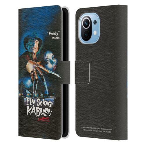A Nightmare On Elm Street (1984) Graphics Elm Sokagi Leather Book Wallet Case Cover For Xiaomi Mi 11