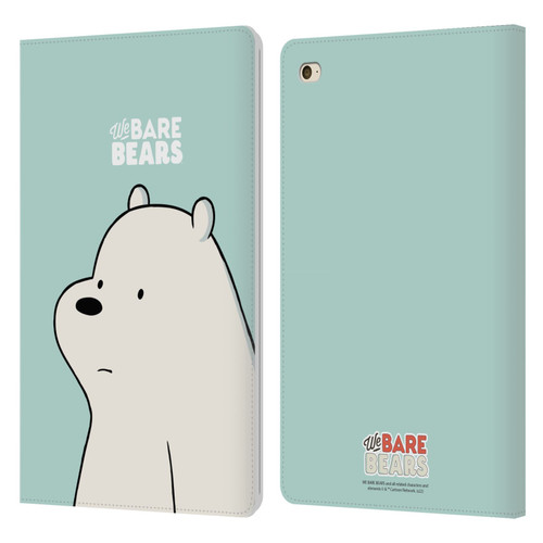 We Bare Bears Character Art Ice Bear Leather Book Wallet Case Cover For Apple iPad mini 4