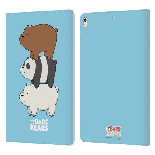 We Bare Bears Character Art Group 3 Leather Book Wallet Case Cover For Apple iPad Pro 10.5 (2017)