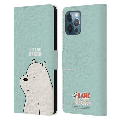 We Bare Bears Character Art Ice Bear Leather Book Wallet Case Cover For Apple iPhone 12 Pro Max