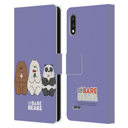 We Bare Bears Character Art Group 2 Leather Book Wallet Case Cover For LG K22