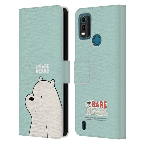 We Bare Bears Character Art Ice Bear Leather Book Wallet Case Cover For Nokia G11 Plus