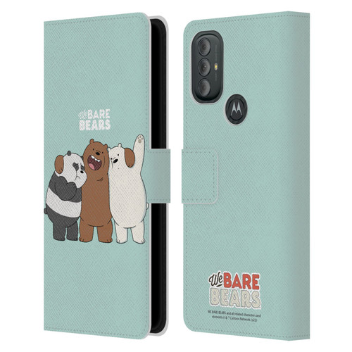 We Bare Bears Character Art Group 1 Leather Book Wallet Case Cover For Motorola Moto G10 / Moto G20 / Moto G30