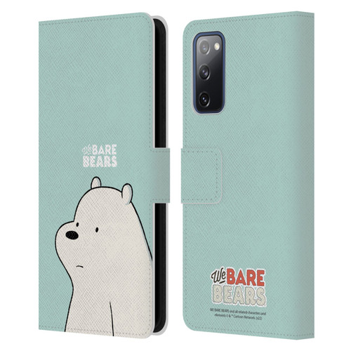 We Bare Bears Character Art Ice Bear Leather Book Wallet Case Cover For Samsung Galaxy S20 FE / 5G