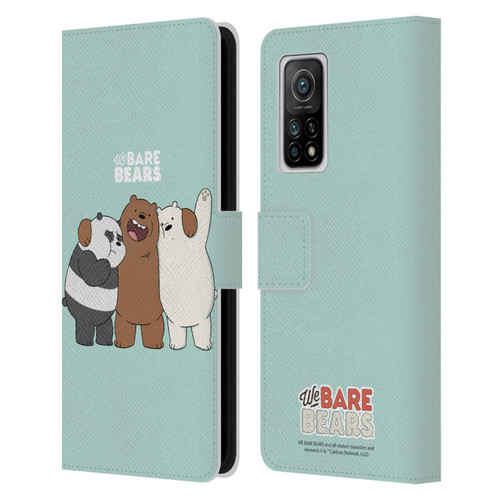 We Bare Bears Character Art Group 1 Leather Book Wallet Case Cover For Xiaomi Mi 10T 5G
