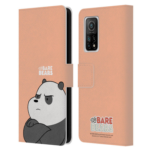 We Bare Bears Character Art Panda Leather Book Wallet Case Cover For Xiaomi Mi 10T 5G