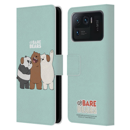 We Bare Bears Character Art Group 1 Leather Book Wallet Case Cover For Xiaomi Mi 11 Ultra