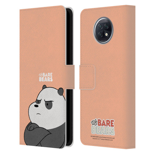 We Bare Bears Character Art Panda Leather Book Wallet Case Cover For Xiaomi Redmi Note 9T 5G