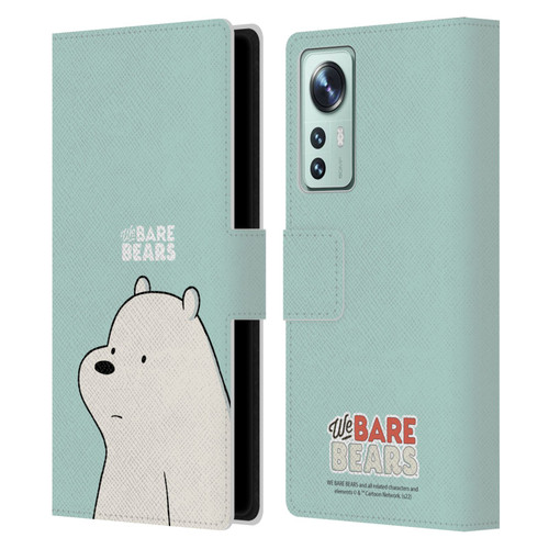 We Bare Bears Character Art Ice Bear Leather Book Wallet Case Cover For Xiaomi 12