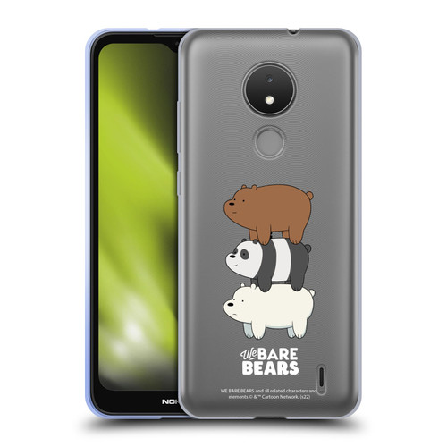 We Bare Bears Character Art Group 3 Soft Gel Case for Nokia C21
