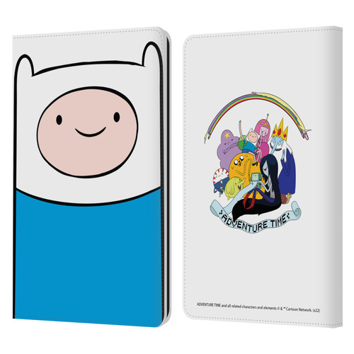 Adventure Time Graphics Finn The Human Leather Book Wallet Case Cover For Amazon Kindle Paperwhite 1 / 2 / 3