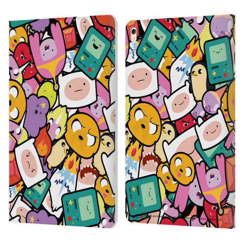 Adventure Time Graphics Pattern Leather Book Wallet Case Cover For Apple iPad Pro 10.5 (2017)