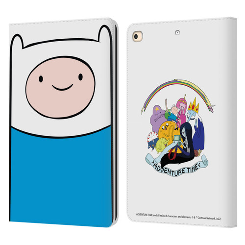 Adventure Time Graphics Finn The Human Leather Book Wallet Case Cover For Apple iPad 9.7 2017 / iPad 9.7 2018