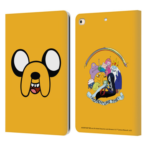 Adventure Time Graphics Jake The Dog Leather Book Wallet Case Cover For Apple iPad 9.7 2017 / iPad 9.7 2018