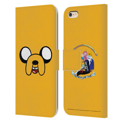 Adventure Time Graphics Jake The Dog Leather Book Wallet Case Cover For Apple iPhone 6 Plus / iPhone 6s Plus