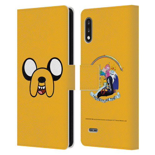 Adventure Time Graphics Jake The Dog Leather Book Wallet Case Cover For LG K22