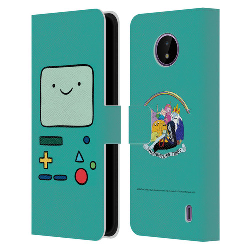 Adventure Time Graphics BMO Leather Book Wallet Case Cover For Nokia C10 / C20