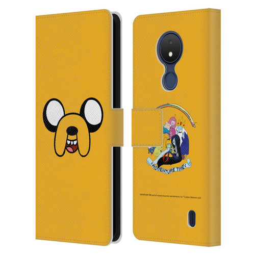 Adventure Time Graphics Jake The Dog Leather Book Wallet Case Cover For Nokia C21