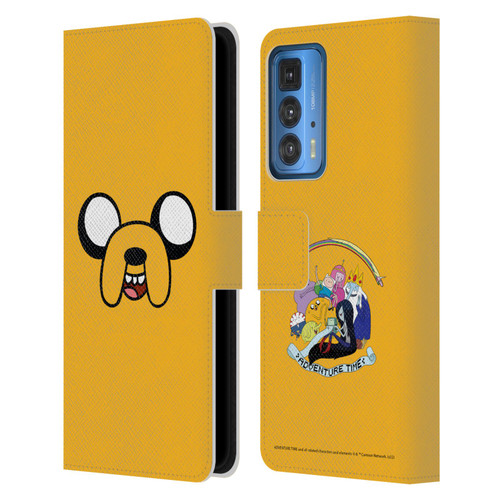 Adventure Time Graphics Jake The Dog Leather Book Wallet Case Cover For Motorola Edge 20 Pro