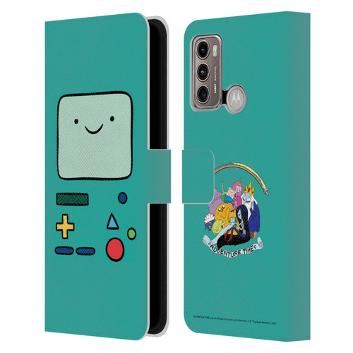 Adventure Time Graphics BMO Leather Book Wallet Case Cover For Motorola Moto G60 / Moto G40 Fusion
