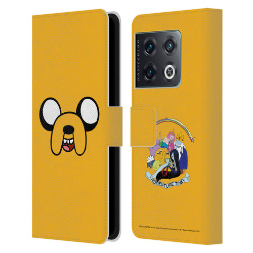 Adventure Time Graphics Jake The Dog Leather Book Wallet Case Cover For OnePlus 10 Pro