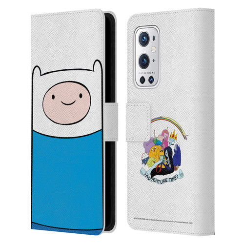 Adventure Time Graphics Finn The Human Leather Book Wallet Case Cover For OnePlus 9 Pro