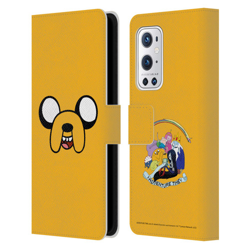 Adventure Time Graphics Jake The Dog Leather Book Wallet Case Cover For OnePlus 9 Pro