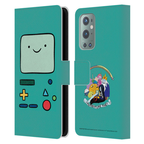 Adventure Time Graphics BMO Leather Book Wallet Case Cover For OnePlus 9