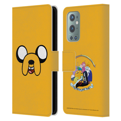 Adventure Time Graphics Jake The Dog Leather Book Wallet Case Cover For OnePlus 9