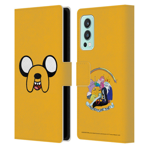 Adventure Time Graphics Jake The Dog Leather Book Wallet Case Cover For OnePlus Nord 2 5G