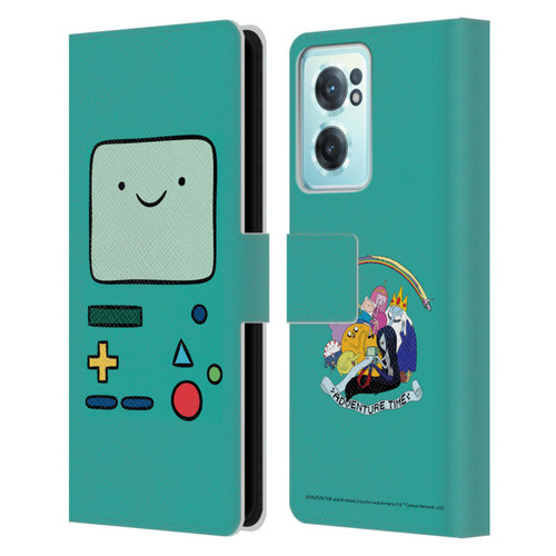 Adventure Time Graphics BMO Leather Book Wallet Case Cover For OnePlus Nord CE 2 5G