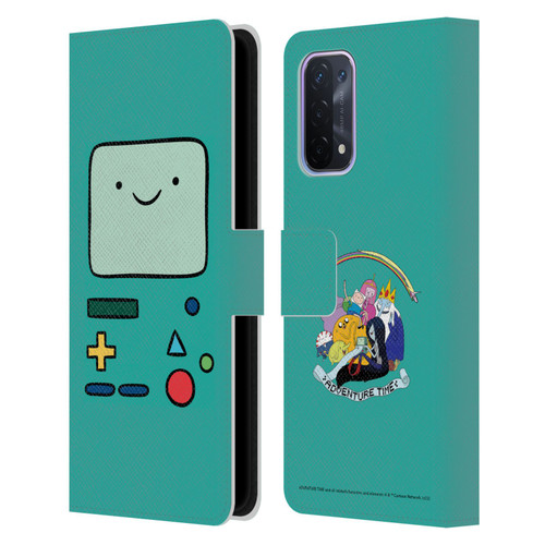 Adventure Time Graphics BMO Leather Book Wallet Case Cover For OPPO A54 5G