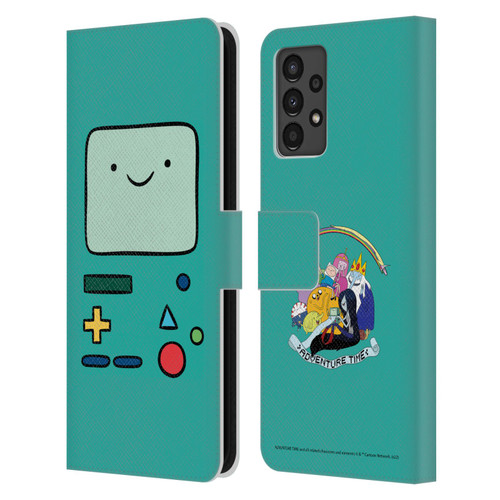 Adventure Time Graphics BMO Leather Book Wallet Case Cover For Samsung Galaxy A13 (2022)