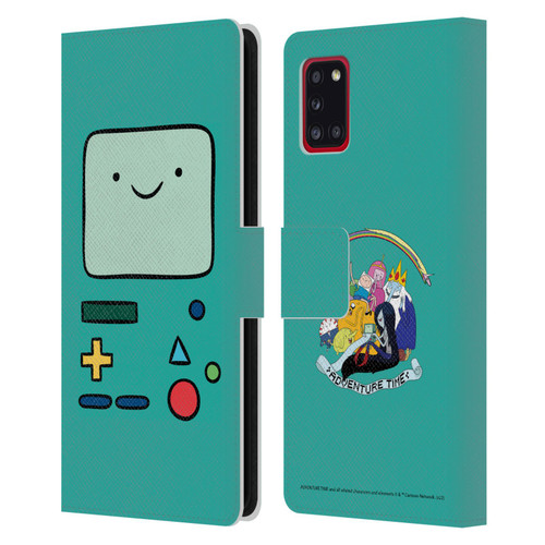 Adventure Time Graphics BMO Leather Book Wallet Case Cover For Samsung Galaxy A31 (2020)